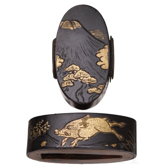 A Japanese fuchi kashira, Edo period