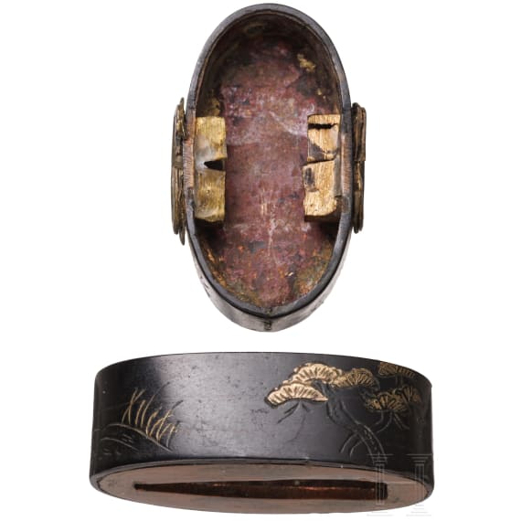 A Japanese fuchi kashira, Edo period