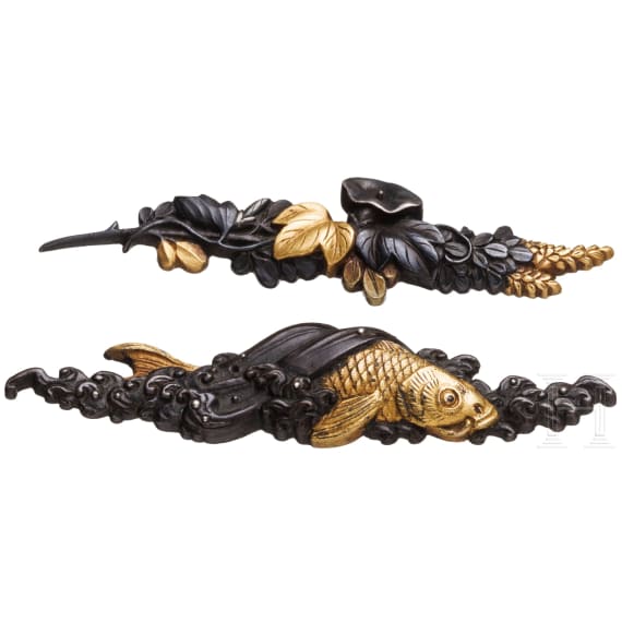 Two Japanese menuki, Edo period