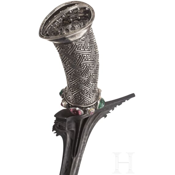 An Indonesian silver-mounted keris, Bali, 20th century