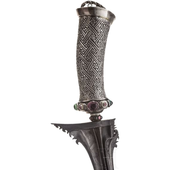 An Indonesian silver-mounted keris, Bali, 20th century