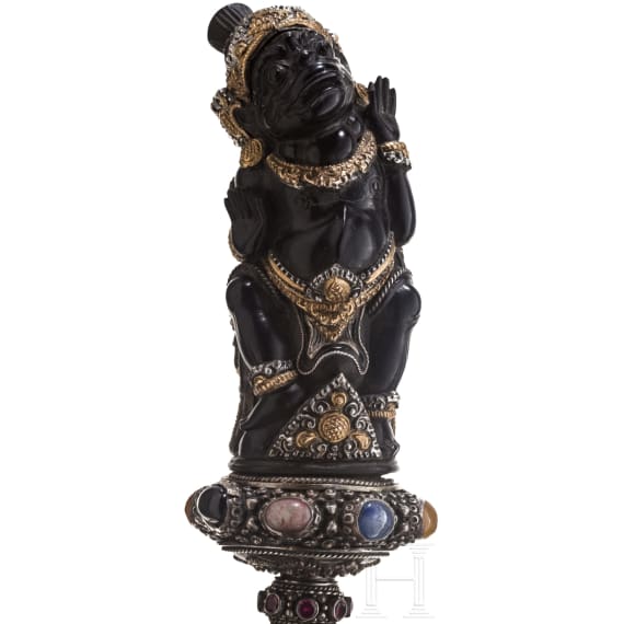 An Indonesian keris with ebony handle, Bali, circa 1900