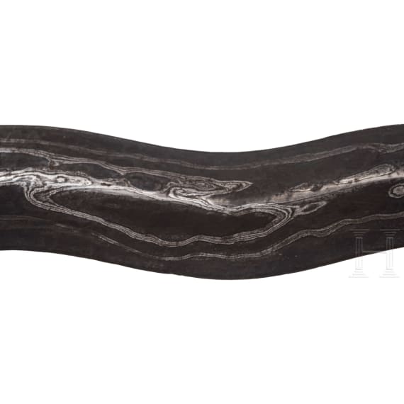An Indonesian keris with silver handle, Bali, circa 1900