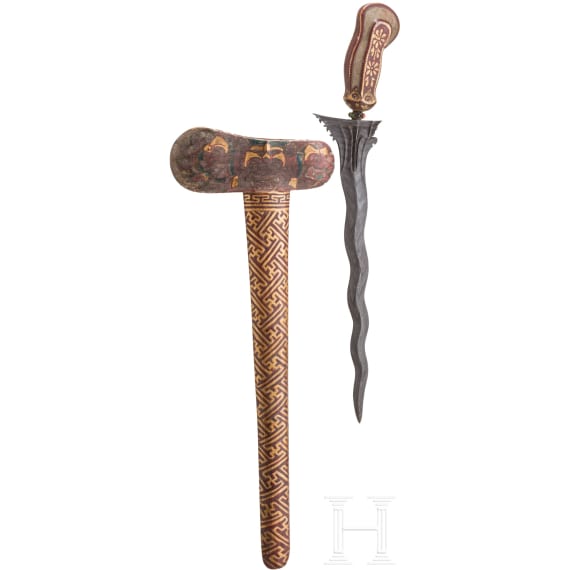 An oversized Balinese keris, 20th century