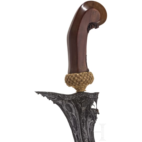 An Indonesian keris with Naga blade, Java (probably Yogyakarta), 20th century