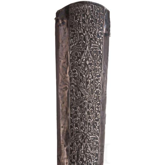 An Indonesian Sulawesi Keris Naga and two scabbards, 20th century