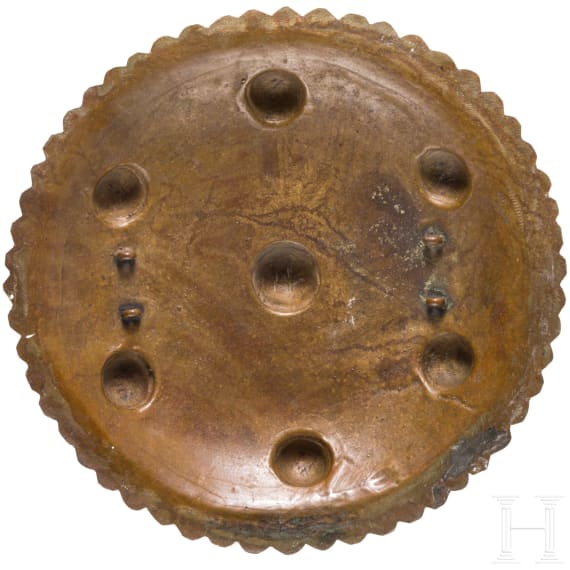 Two North African round shields, 20th century