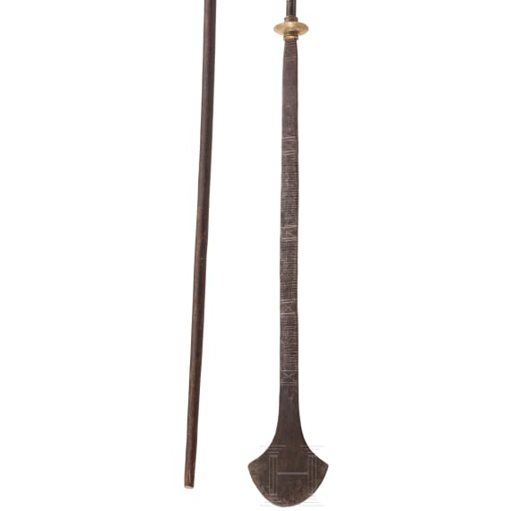 Two western African Toareg spears, circa 1900