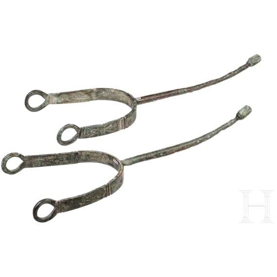 A pair of Italian(?) spurs, 14th century