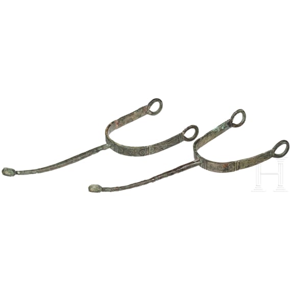 A pair of Italian(?) spurs, 14th century
