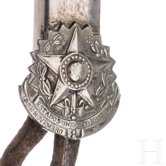 A Brazilian stirrup, dated 1889