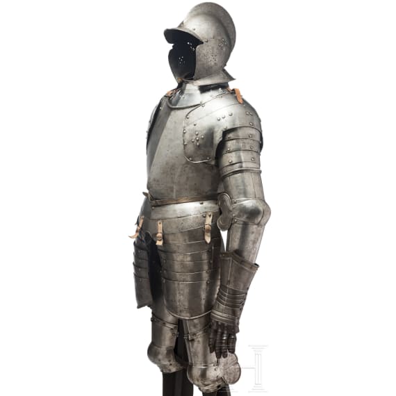 A suit of horseman's three-quarter armour, Nuremberg, circa 1580