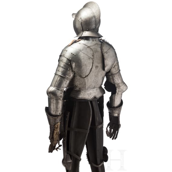 A suit of horseman's three-quarter armour, Nuremberg, circa 1580