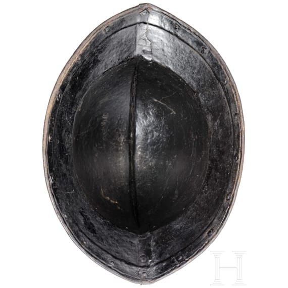 A blackened Flemish or English pikeman's armour, circa 1600