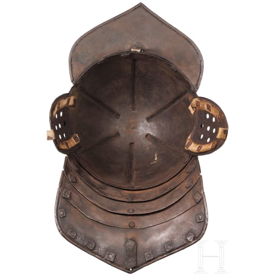 A Polish or Hungarian winged lobster-tailed helmet, circa 1650