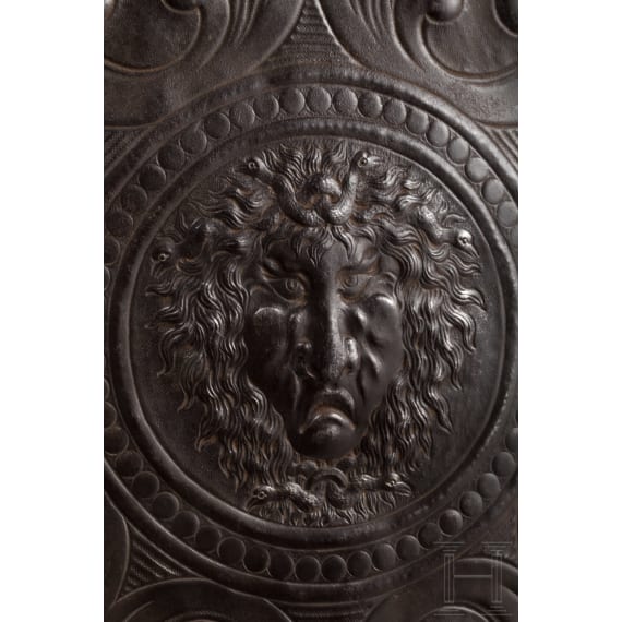 An embossed shield, historicism, late 19th century