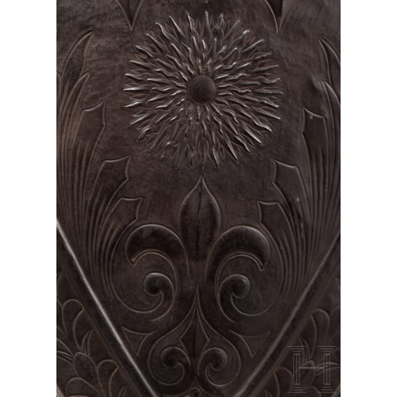 An embossed shield, historicism, late 19th century