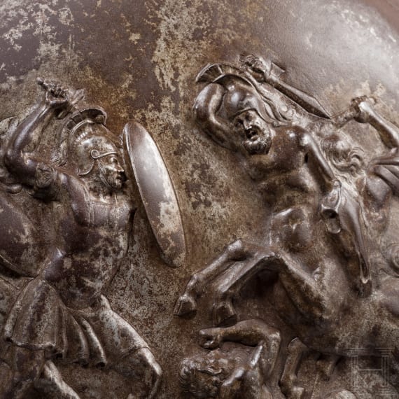 A round shield, collector's replica in the style of the Italian Renaissance, 19th century