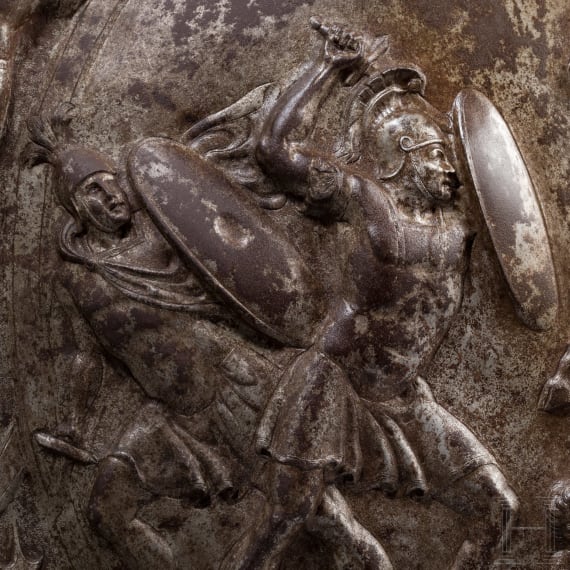 A round shield, collector's replica in the style of the Italian Renaissance, 19th century