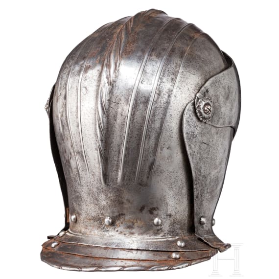 A close helmet, collector's replica in the style of the 16th century