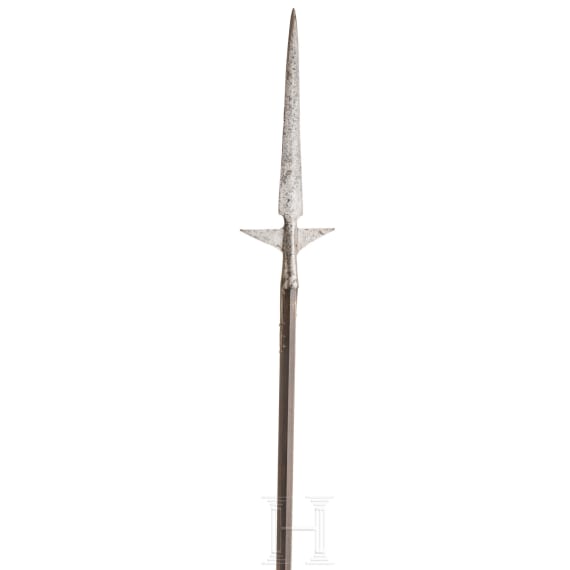 A Italian winged spear, 17th century