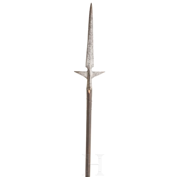 A Italian winged spear, 17th century