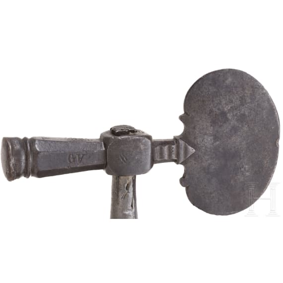 A horseman's axe, collector's replica using an axehead from the 18th century