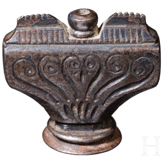 A pommel from an Italian dagger, 16th century