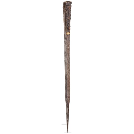 A German sharpening steel from a hunting cutlery set, circa 1600