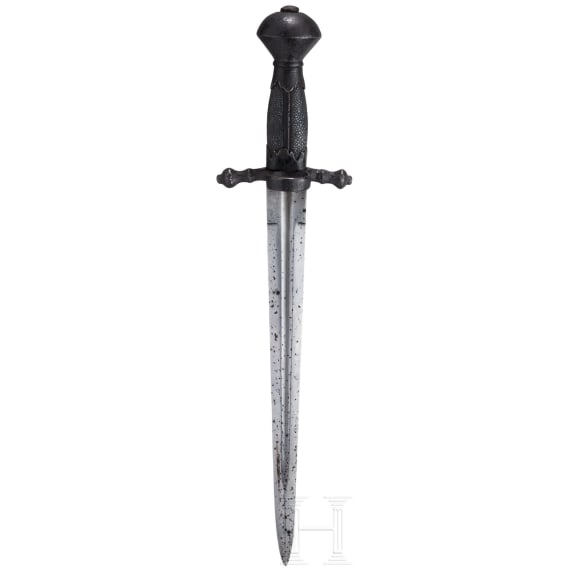 A Saxon left-hand dagger, circa 1600