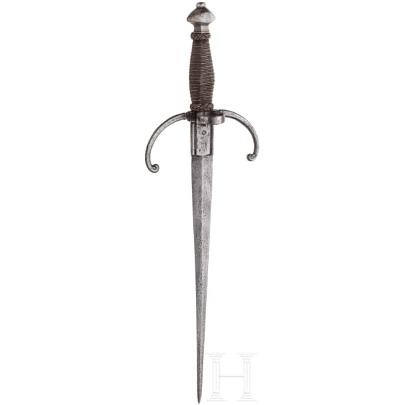 A German or Italian left-hand dagger, circa 1600