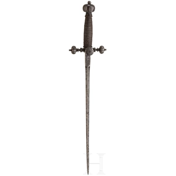 An Italian stiletto, partly 1st half of the 17th century