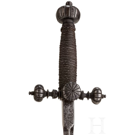 An Italian stiletto, partly 1st half of the 17th century