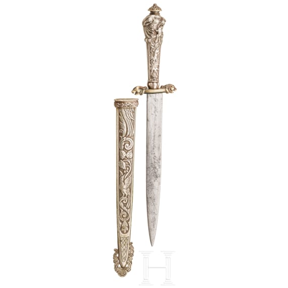 An Argentinean dagger with lion pommel, 19th century