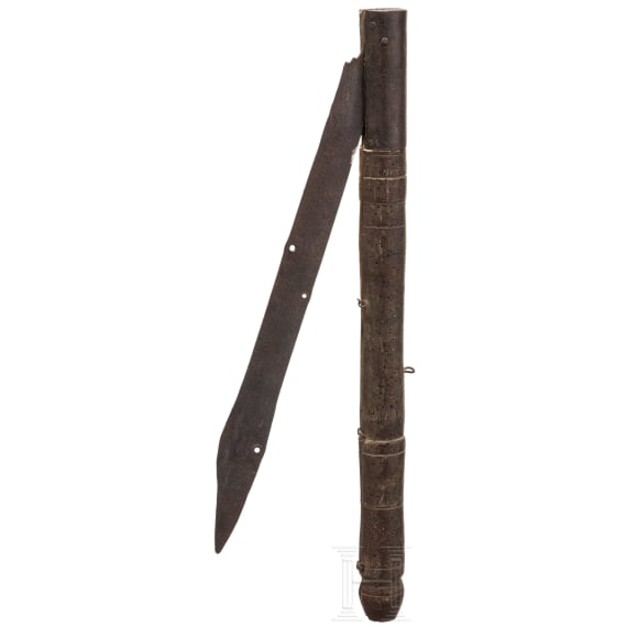 A large French or Spanish folding knife, 19th century
