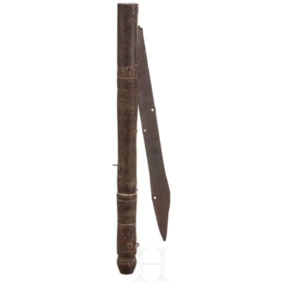 A large French or Spanish folding knife, 19th century