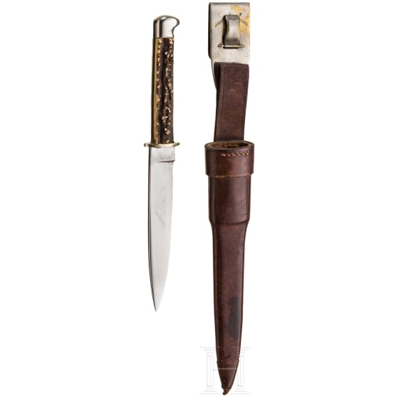 A hunting knife "J&auml;gers Lust und Freunde", circa 1910
