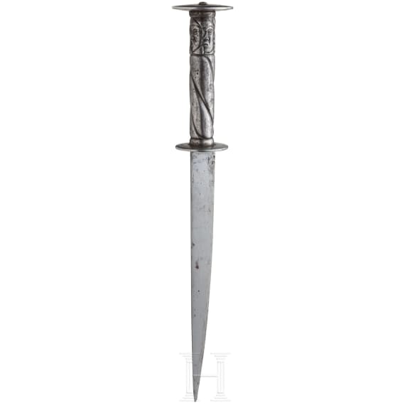 A rondel dagger, collector's replica in the style of circa 1500