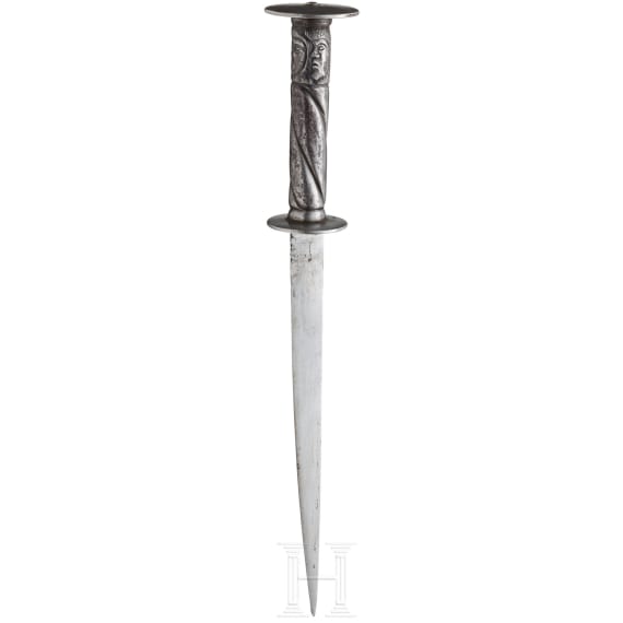 A rondel dagger, collector's replica in the style of circa 1500