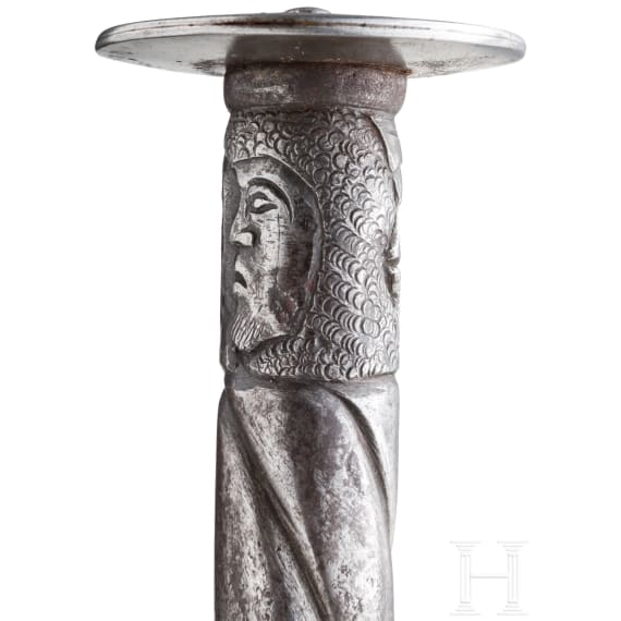 A rondel dagger, collector's replica in the style of circa 1500