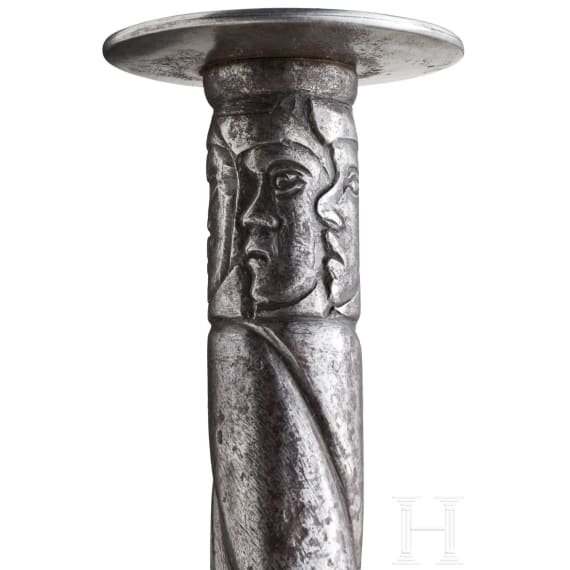 A rondel dagger, collector's replica in the style of circa 1500