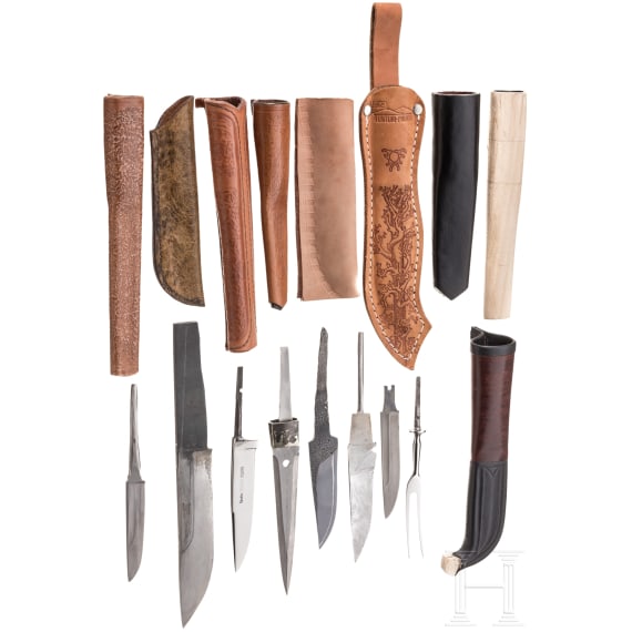 A small collection of German components for custom knives, 20th/21st century