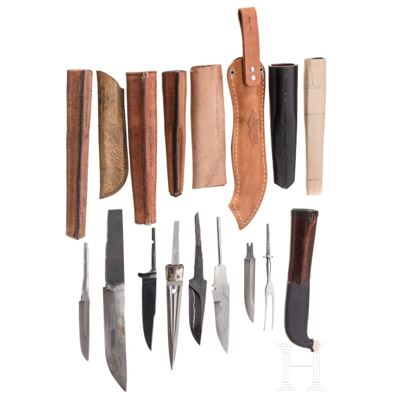 A small collection of German components for custom knives, 20th/21st century