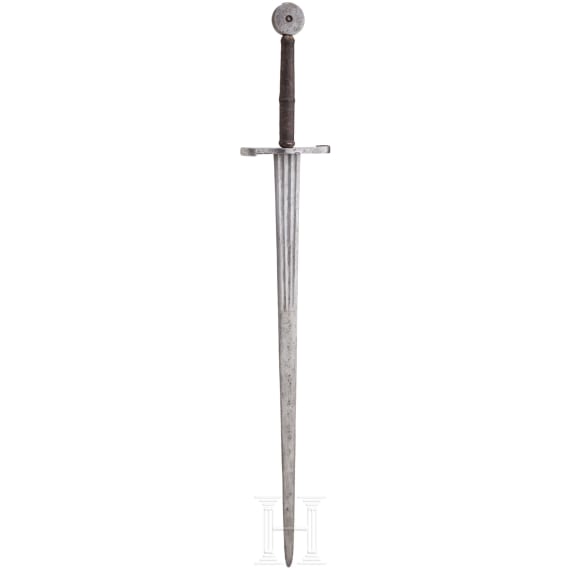 A South German late Gothic hand-and-a-half sword, circa 1490/1500