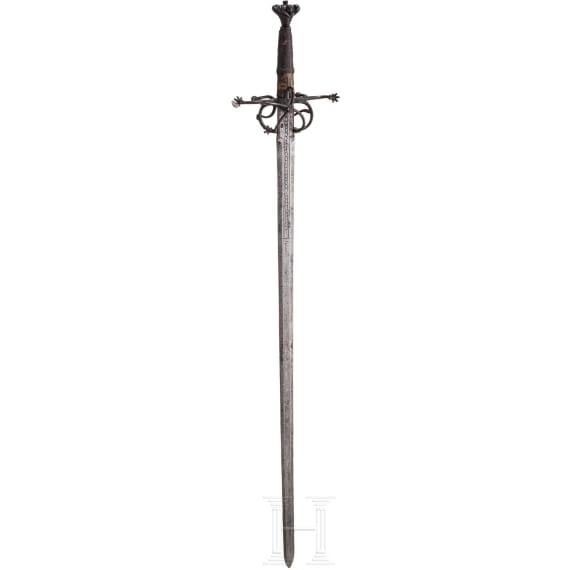 A South German medieval hand-and-a-half sword, circa 1530