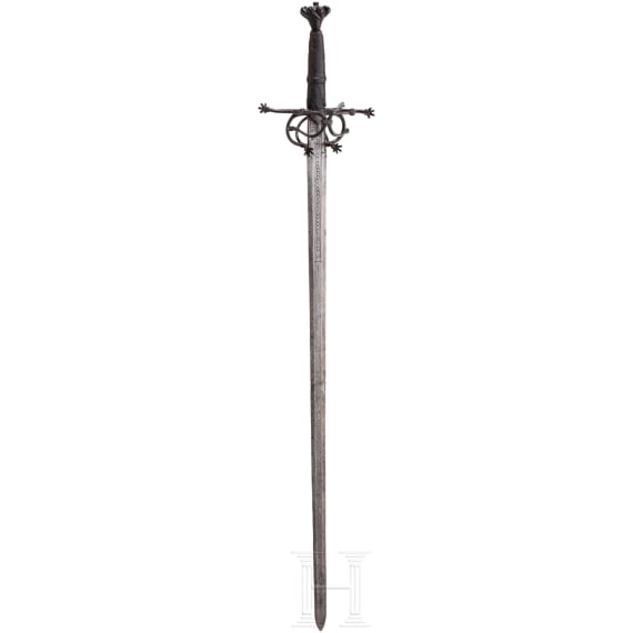 A South German medieval hand-and-a-half sword, circa 1530