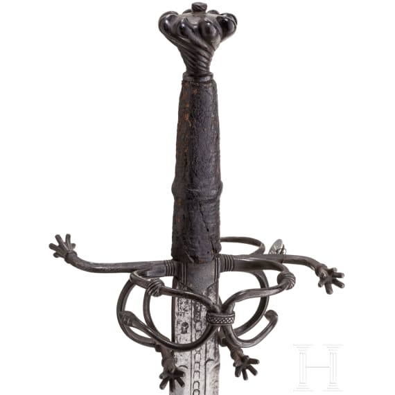 A South German medieval hand-and-a-half sword, circa 1530