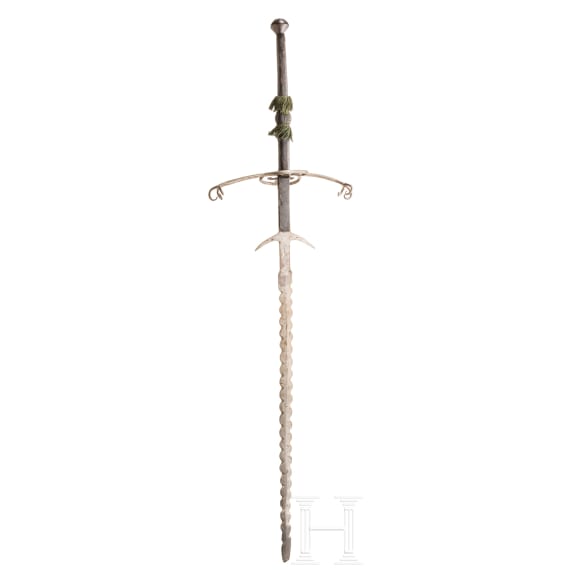 A large Swiss or German two-handed sword, circa 1580