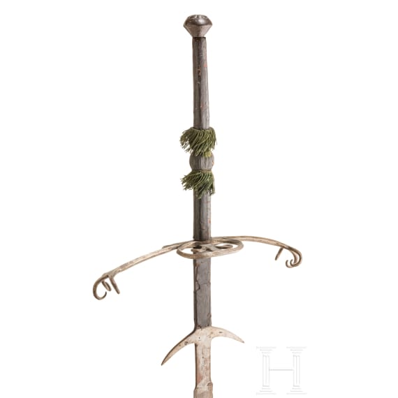 A large Swiss or German two-handed sword, circa 1580