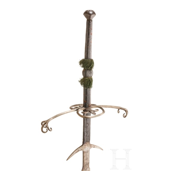 A large Swiss or German two-handed sword, circa 1580